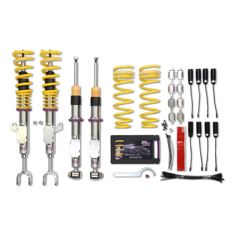 KW — Height adjustable stainless steel coilovers with adjustable rebound damping
KW V2 COMFORT KIT BUNDLE - 18020090
