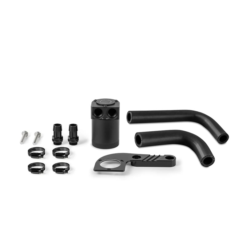 Mishimoto — Baffled Oil Catch Can, Black Sapphire, CCV Side, fits BMW F8X M3/M4 2015-2020
