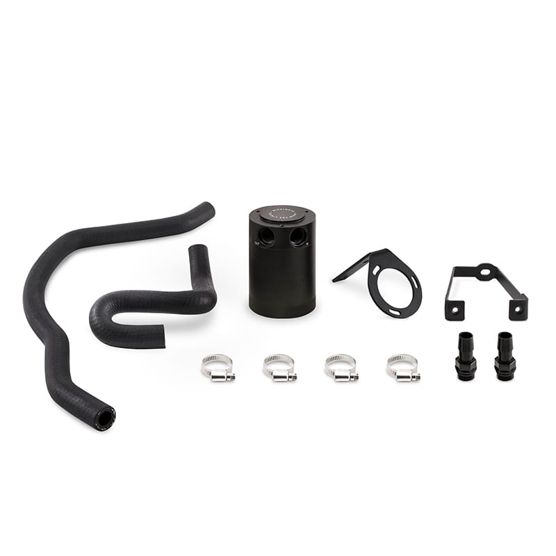 Mishimoto — Baffled Oil Catch Can, Black, PCV Side, fits Dodge Charger 6.4L 2015-2023