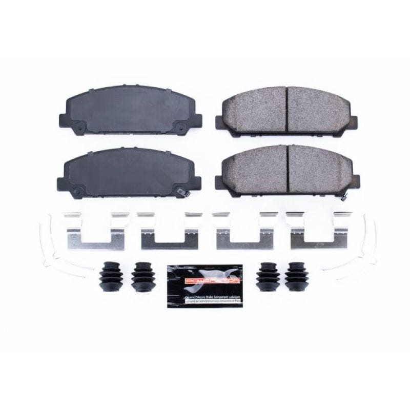 PowerStop — PowerStop - Z23 Daily Driver Carbon-Fiber Ceramic Brake Pads with Hardware Kit