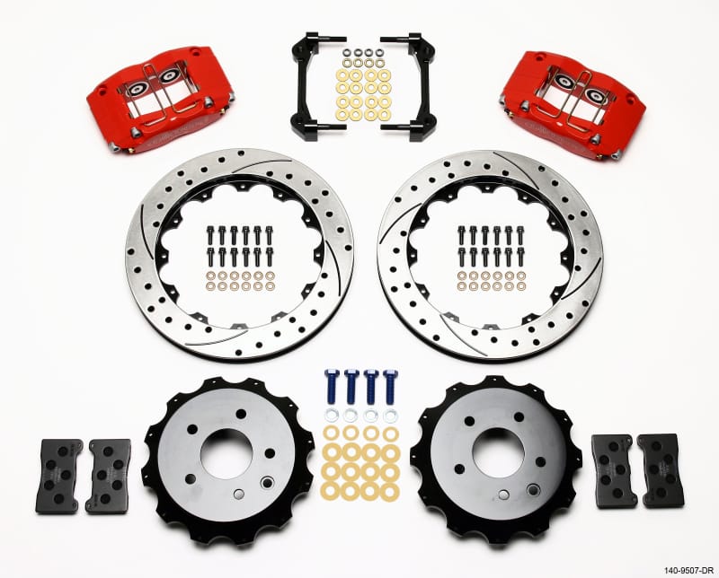 Wilwood — KIT,REAR,DPR13-DS,350Z/370Z/G35/G37 13.00 ROTOR,DRILLED,RED