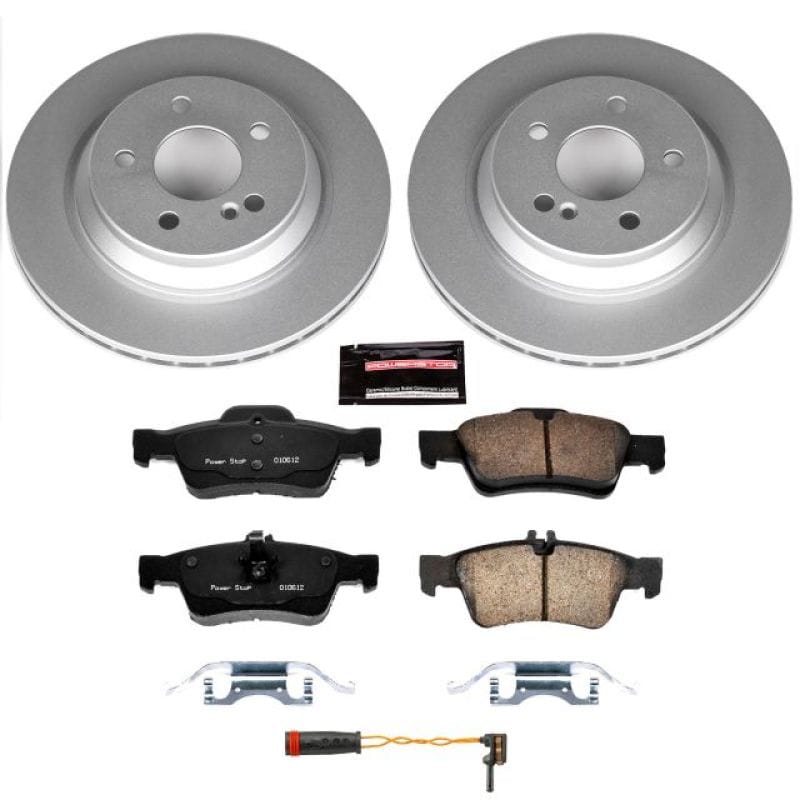 PowerStop — Genuine Geomet Coated Rotor and Carbon-Fiber Ceramic Brake Pad Kit