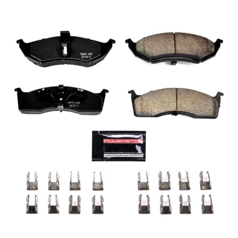 PowerStop — PowerStop - Z23 Daily Driver Carbon-Fiber Ceramic Brake Pads with Hardware Kit