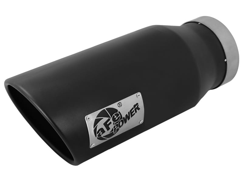 aFe — aFe Diesel Exhaust Tip Bolt On Black 4in Inlet x 6in Outlet x 15in - Left
Exhaust Tip Black