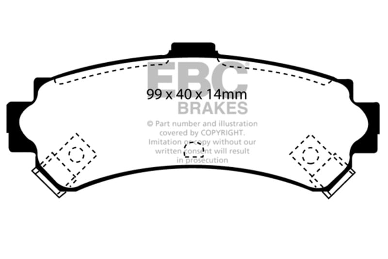 EBC — Redstuff Ceramic Low Dust Brake Pads