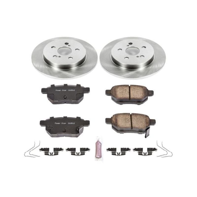 PowerStop — OE Stock Replacement Low-Dust Ceramic Brake Pad and Rotor Kit