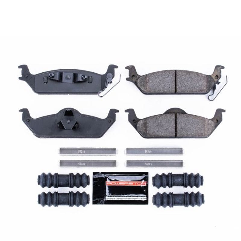 PowerStop — PowerStop - Z23 Daily Driver Carbon-Fiber Ceramic Brake Pads with Hardware Kit