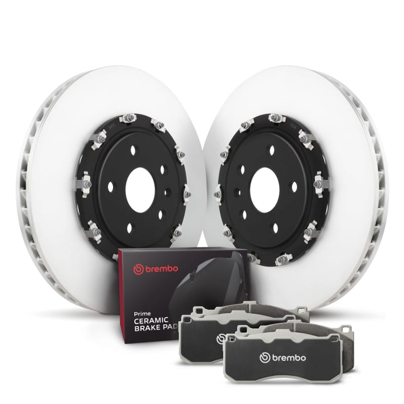 Brembo OE — Brembo ceramic brake pad and floating vented  brake disc kit