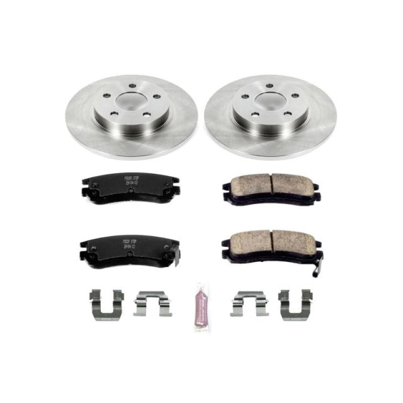 PowerStop — OE Stock Replacement Low-Dust Ceramic Brake Pad and Rotor Kit