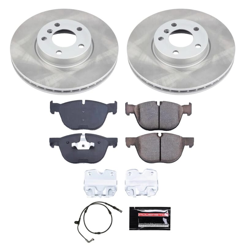 PowerStop — Semi-Coated Rotor and Low-Dust Ceramic Brake Pad Kit