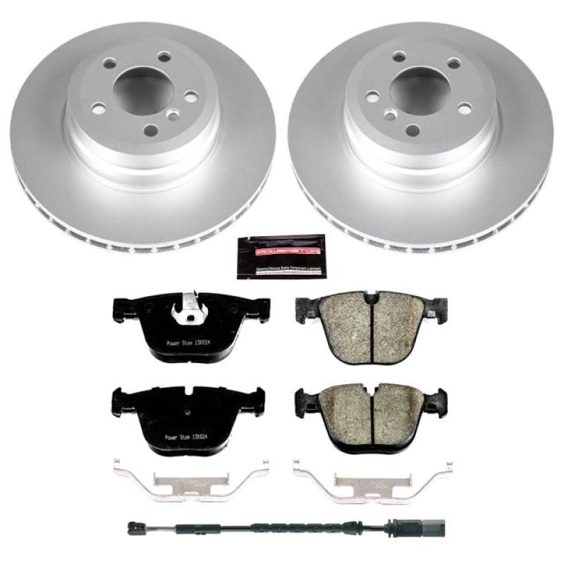 PowerStop — Genuine Geomet Coated Rotor and Carbon-Fiber Ceramic Brake Pad Kit