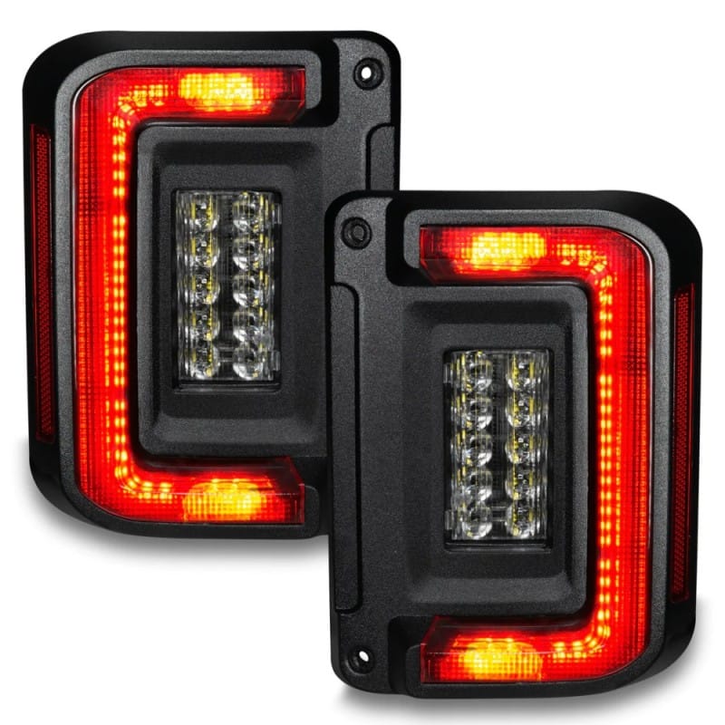 ORACLE Lighting — "Black Series" Flush Mount LED Tail Lights for Jeep Wrangler JK