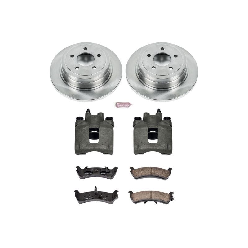 PowerStop — OE Stock Replacement Low-Dust Ceramic Brake Pad, Rotor and Caliper Kit