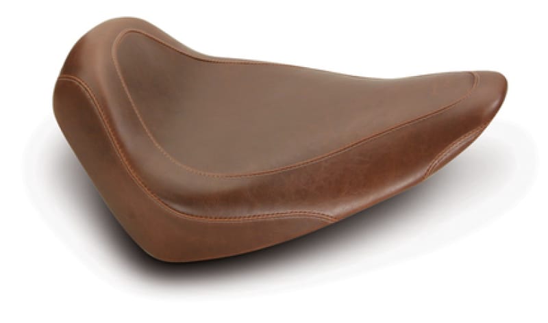 Mustang Motorcycle — Mustang 84-06 Harley Standard Rear Tire Wide Tripper Solo Seat - Distressed Brown