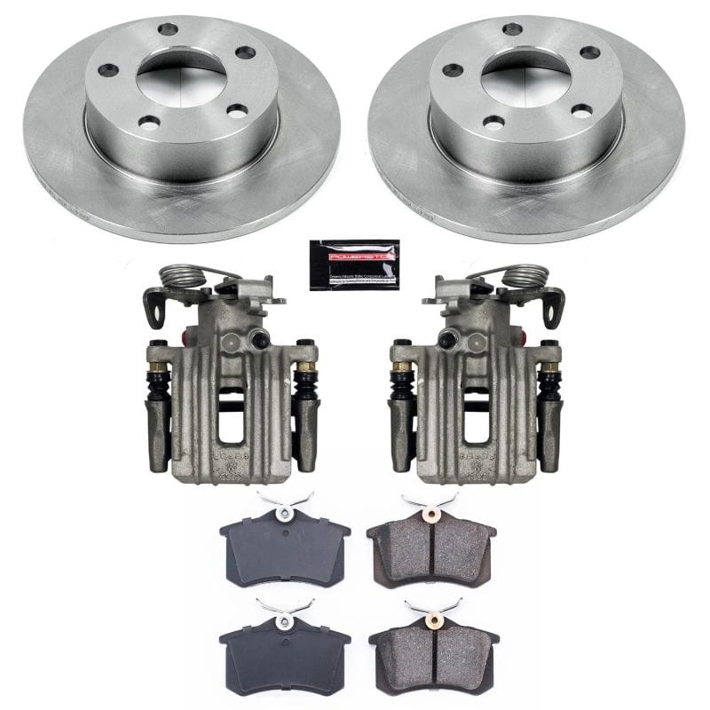 PowerStop — OE Stock Replacement Low-Dust Ceramic Brake Pad, Rotor and Caliper Kit