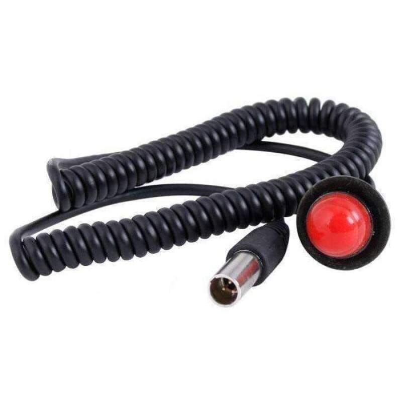Rugged Radios — Rugged Radios Hole Mount Steering Wheel Push to Talk (PTT) with Coil Cord for Car Harnesses