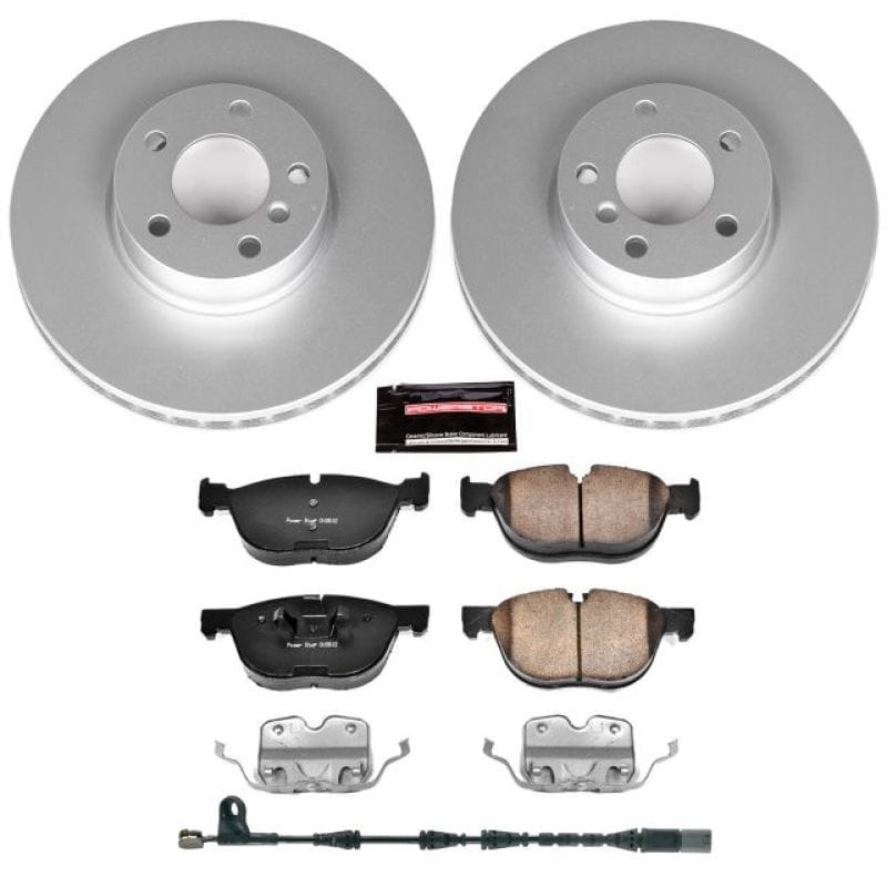 PowerStop — Genuine Geomet Coated Rotor and Carbon-Fiber Ceramic Brake Pad Kit