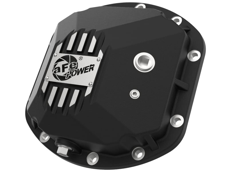 aFe — Pro Series Dana 30 Front Differential Cover Black w/ Machined Fins