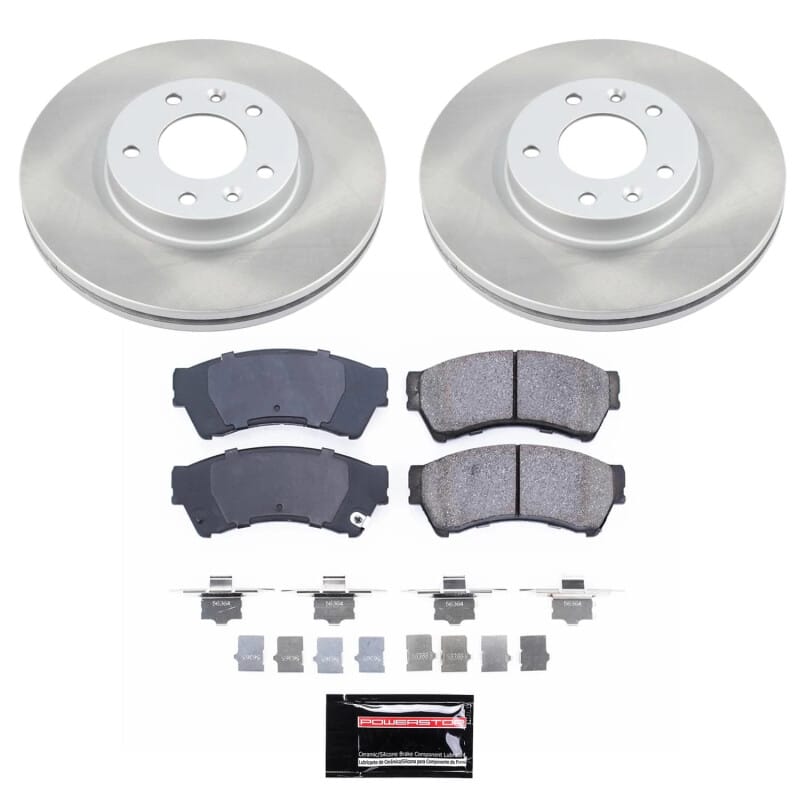 PowerStop — Semi-Coated Rotor and Low-Dust Ceramic Brake Pad Kit