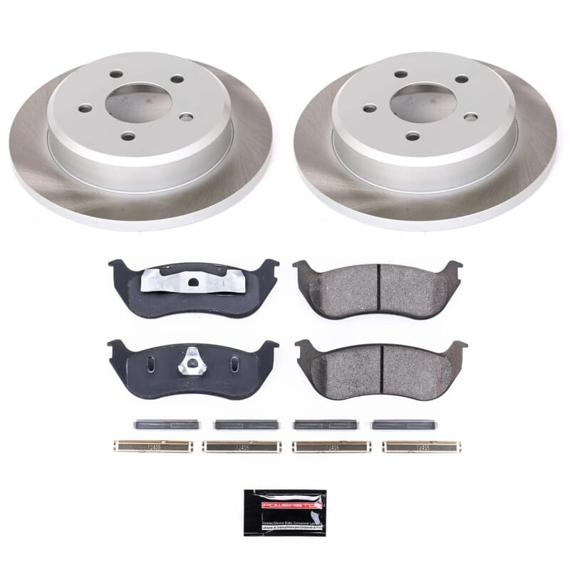 PowerStop — Semi-Coated Rotor and Low-Dust Ceramic Brake Pad Kit