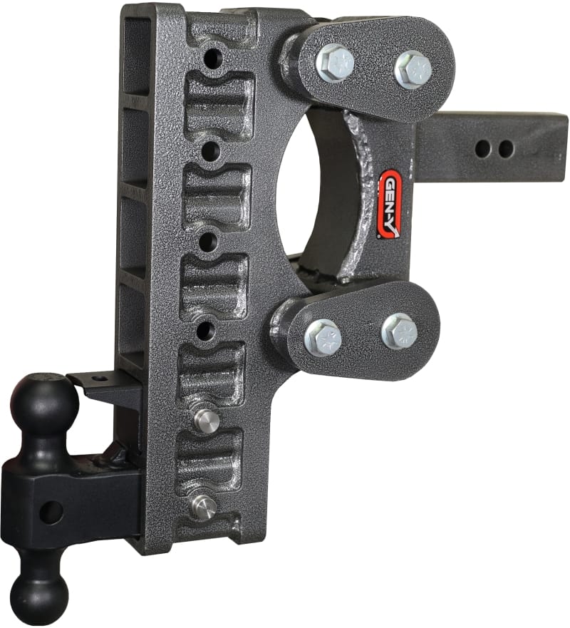 GEN-Y Hitch — Gen-Y The Boss Torsion-Flex 2.5in Shank 12in Drop 21K Hitch w/GH-061 Dual-Ball/GH-062 Pintle Lock
Drop Hitch
