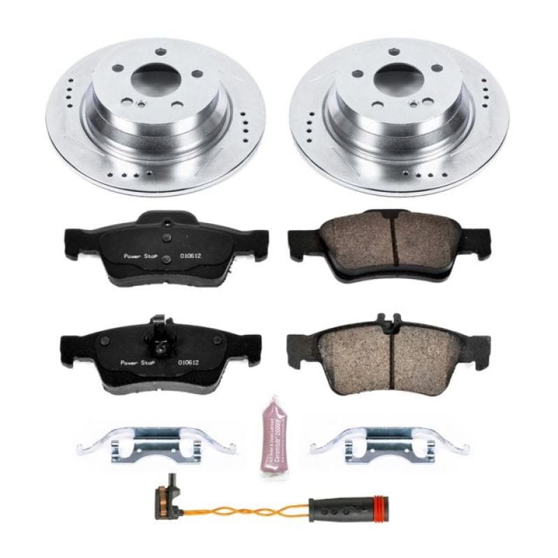 PowerStop — Z23 Daily Driver Carbon-Fiber Ceramic Brake Pad and Drilled & Slotted Rotor Kit