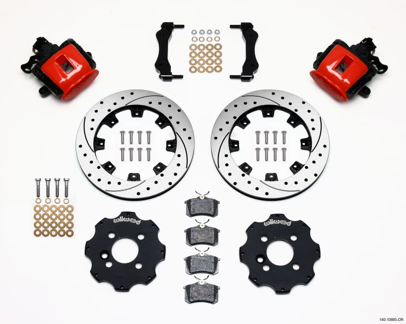 Wilwood — Wilwood Combination Parking Brake Rear Kit 11.75in Drilled Red Mini Cooper
BRAKE KIT