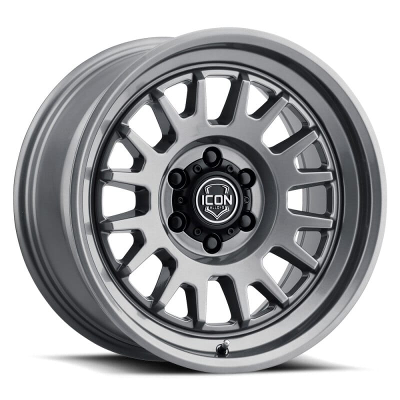 ICON — ICON ALLOYS ANZA GUN METAL - 17 X 8.5 / 6 X 5.5 / 25MM / 5.75" BS