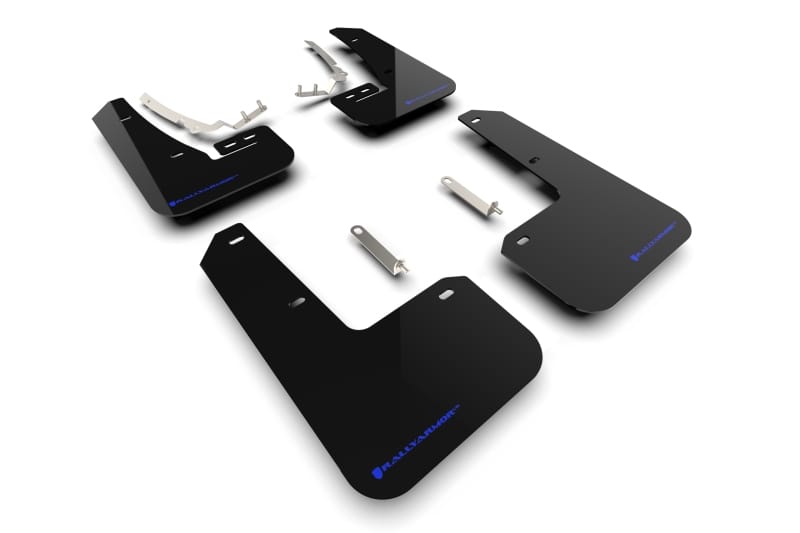 Rally Armor — Black Mud Flap/Blue Logo