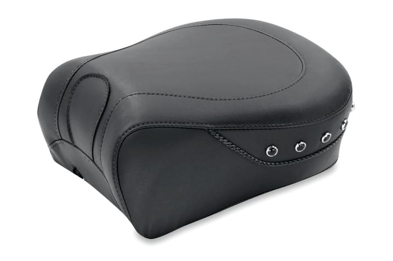Mustang Motorcycle — Mustang 97-07 Harley Rd King,06-07 Str Glide,00-01 Eagle Touring Passenger Seat w/Blk Pearls - Black