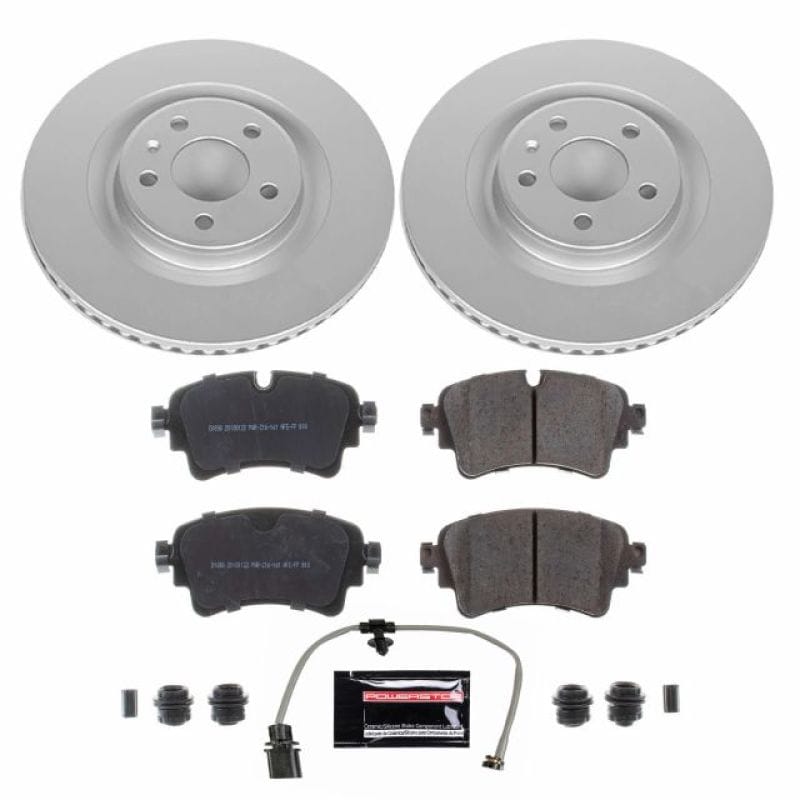 PowerStop — Genuine Geomet Coated Rotor and Carbon-Fiber Ceramic Brake Pad Kit
