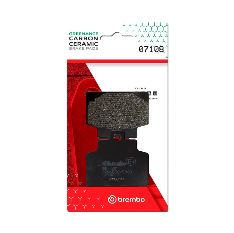 Brembo OE Powersports — Brembo OE Piaggio Mp3 Carbon Ceramic Brake Pad - Front