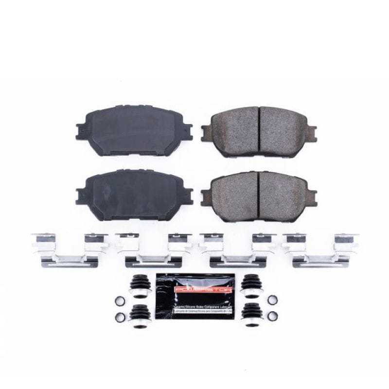 PowerStop — PowerStop - Z23 Daily Driver Carbon-Fiber Ceramic Brake Pads with Hardware Kit