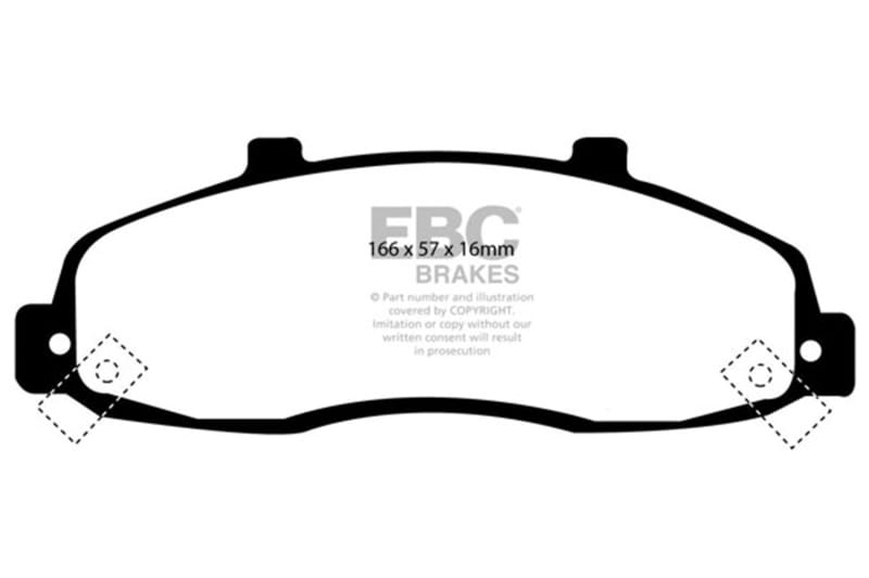 EBC — 6000 Series Greenstuff Truck/SUV Brakes Disc Pads