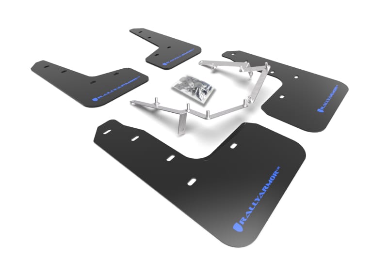 Rally Armor — Black Mud Flap/Blue Logo