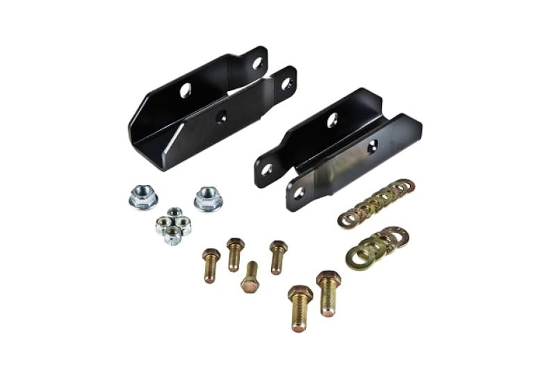 Belltech — Lower shock mount, aids in correcting working angle for proper shock function
SHOCK EXTENSION KIT - 6656