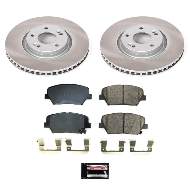 PowerStop — Semi-Coated Rotor and Low-Dust Ceramic Brake Pad Kit
