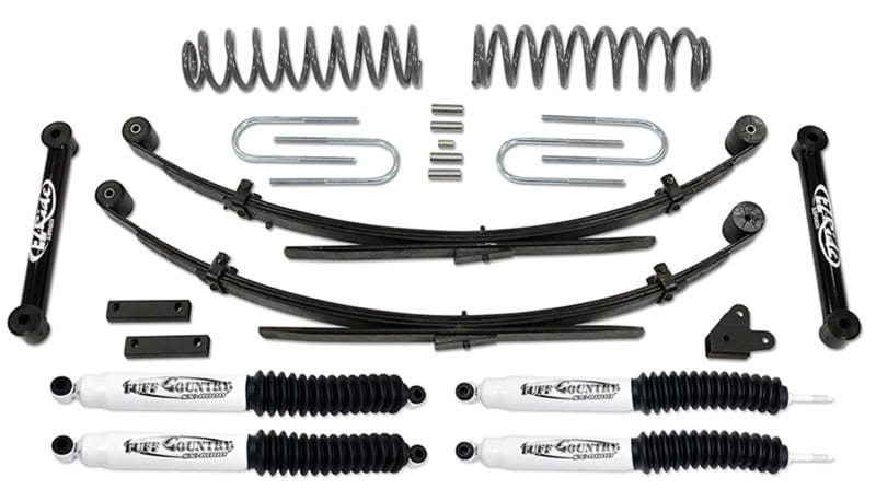 Tuff Country — 1987-2001 Jeep Cherokee 4x4-3.5in. Lift Kit with Rear Leaf Springs by (No Shocks