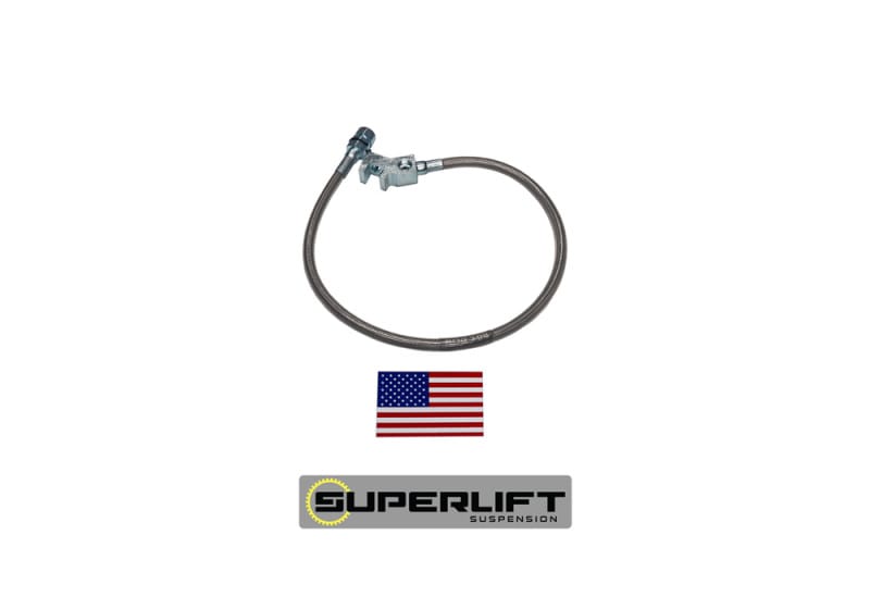 Superlift — Bulletproof Brake Hose - Rear - 99-10 F-250/F350 w/ 4-10" Lift
Bulletproof Brake Hose-Rear-99-10 F-250/F350 w/4-10in. Lift