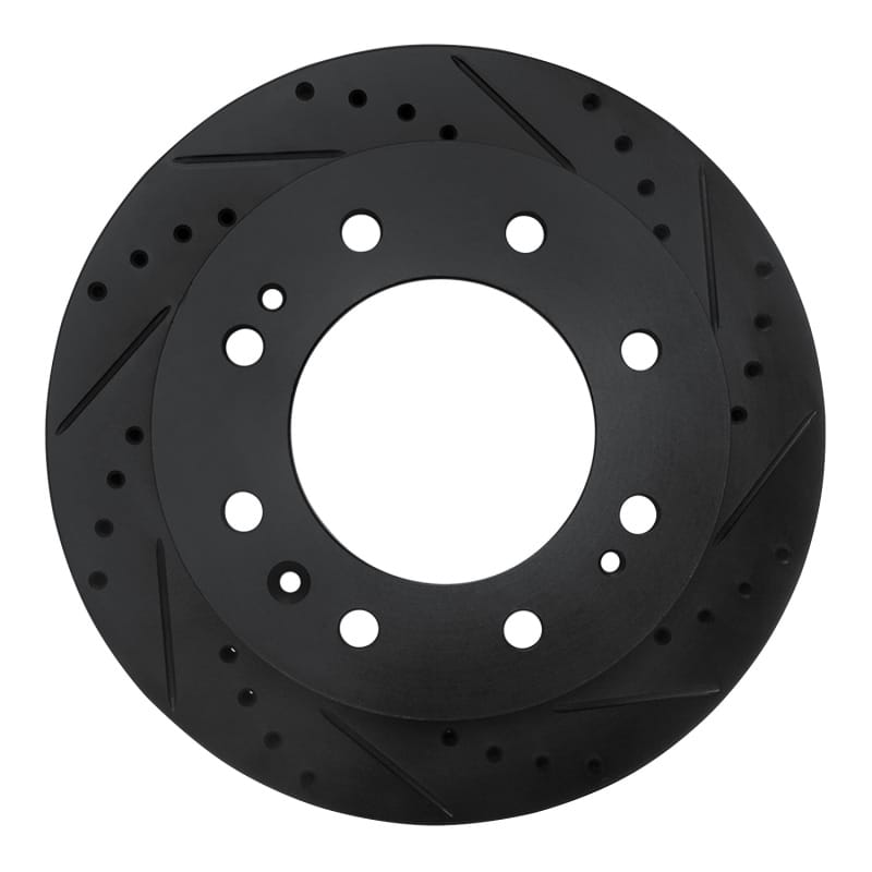 R1 Concepts — R1 Concepts Brake Rotor Drilled and Slotted Black