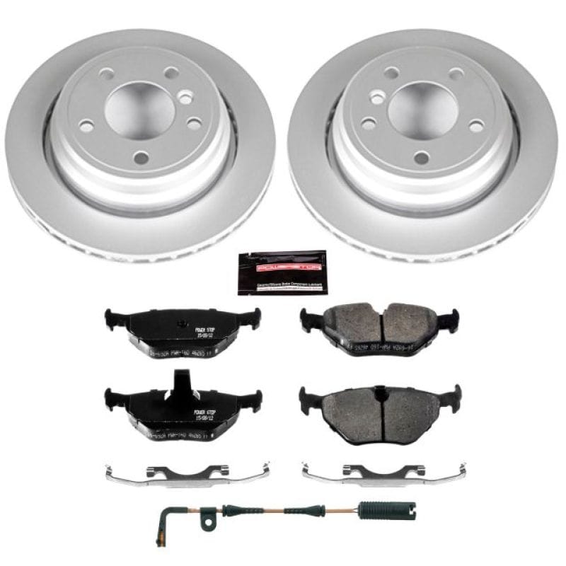 PowerStop — Genuine Geomet Coated Rotor and Carbon-Fiber Ceramic Brake Pad Kit