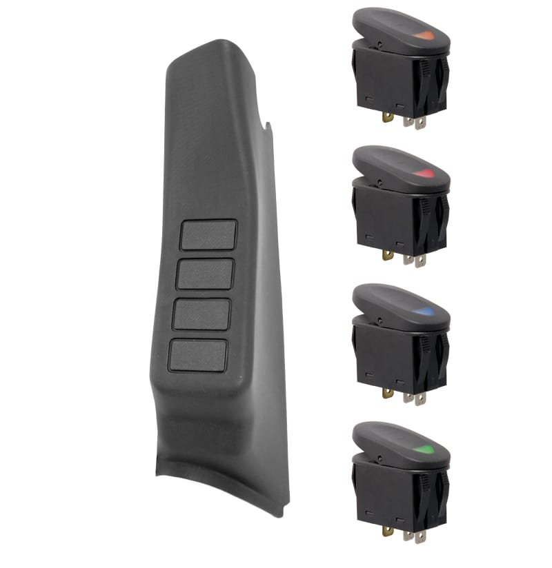 Rugged Ridge — A Pillar Switch Pod Kit
SWITCHES/KNOBS-OMIX