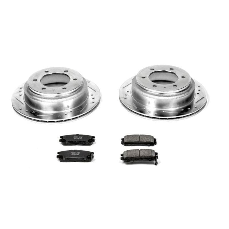 PowerStop — Z23 Daily Driver Carbon-Fiber Ceramic Brake Pad and Drilled & Slotted Rotor Kit