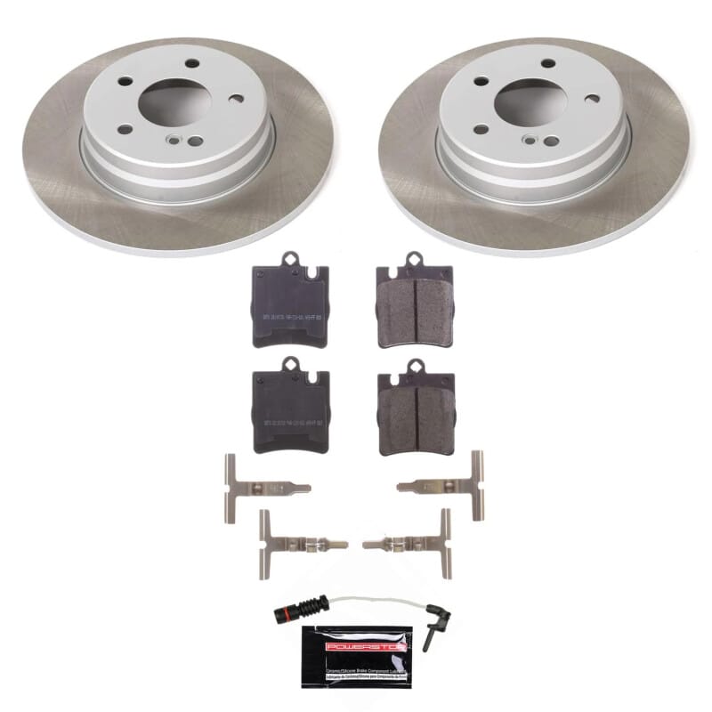 PowerStop — Semi-Coated Rotor and Low-Dust Ceramic Brake Pad Kit