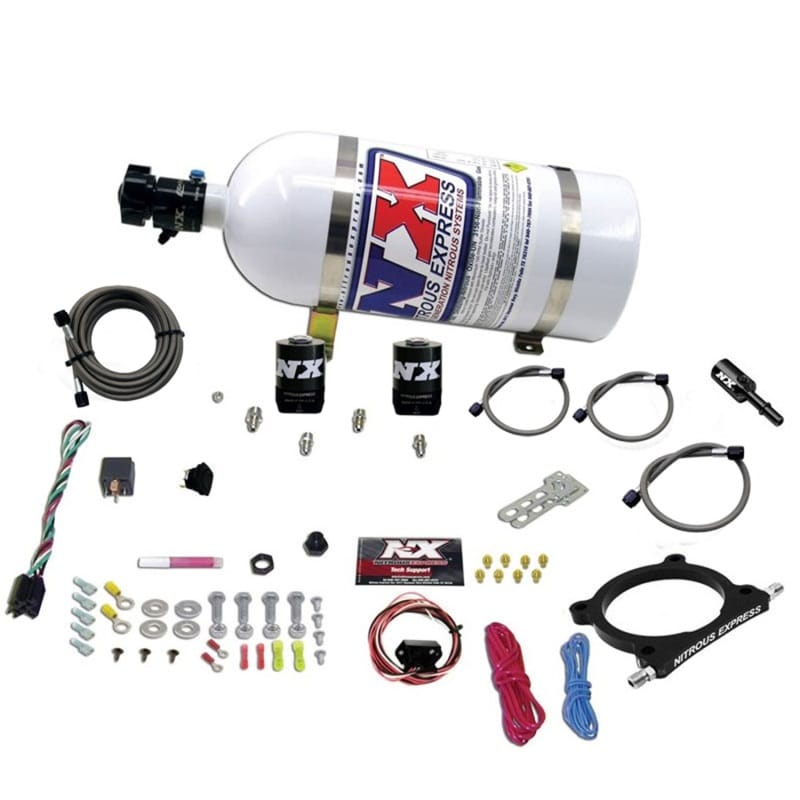 Nitrous Express — 5.0L Coyote and 7.3L Godzilla Plate System (50-250HP) W/ 10LB BOTTLE
Nitrous Oxide Injection System Kit