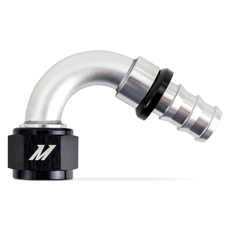 Mishimoto — Push-Lock Fitting, -12AN, 120-Degree