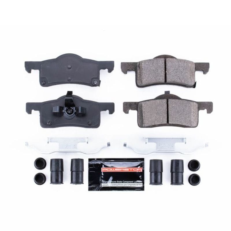 PowerStop — PowerStop - Z23 Daily Driver Carbon-Fiber Ceramic Brake Pads with Hardware Kit
