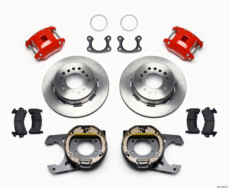 Wilwood — KIT,REAR,DISC/DRUM,SMALL FORD,2.50 OFF D154,1PC ROTOR,RED