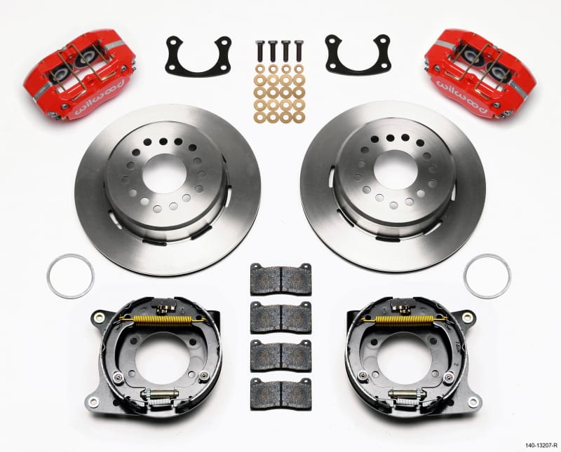Wilwood — KIT,REAR,DISC/DRUM,DP-DB,BIG FORD NEW 2.50 OFF,1PC .81 ROTOR,RED