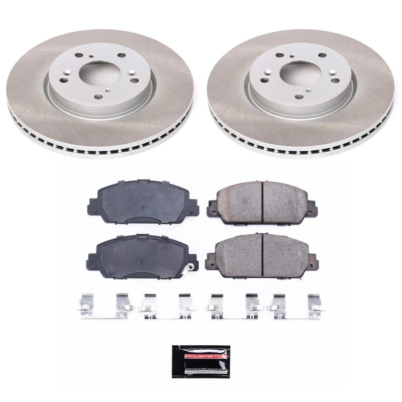 PowerStop — Semi-Coated Rotor and Low-Dust Ceramic Brake Pad Kit